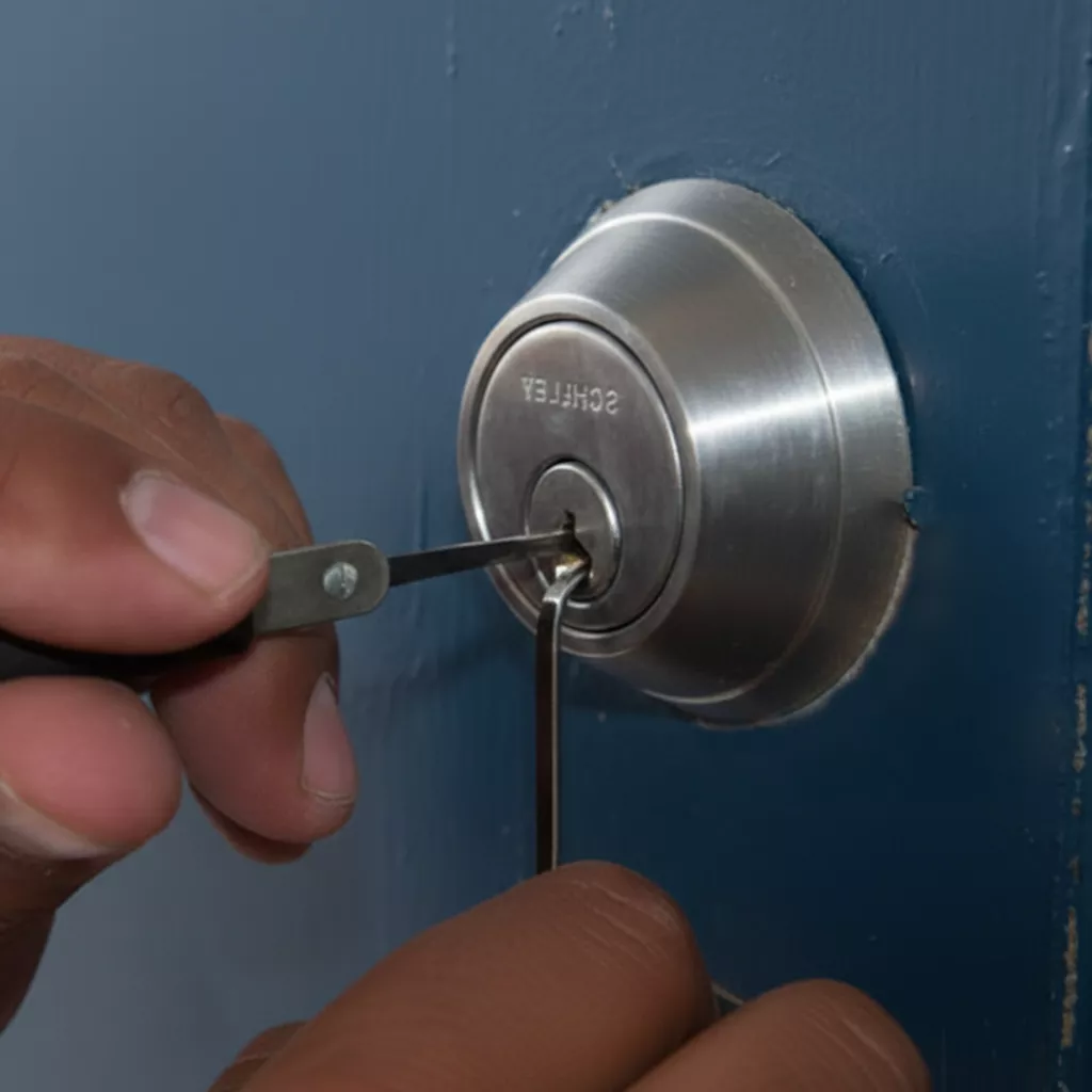 Cerrajero abriendo una puerta de vivienda en Cúllar Vega